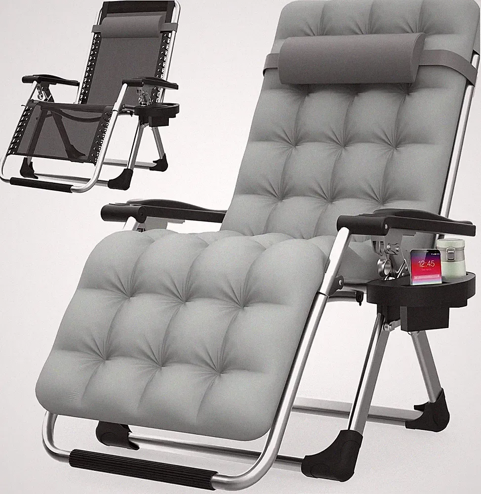 Suteck Zero Gravity Chair, Reclining Camping Lounge Chair w/Removable Cushion, U